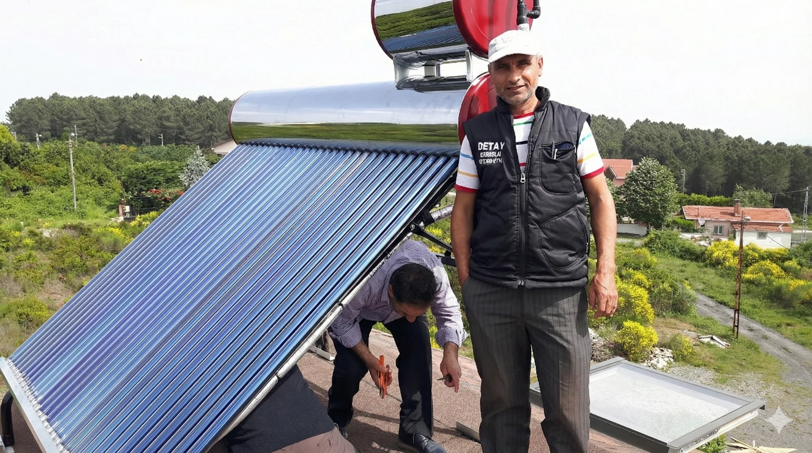 Güneş Enerjisi Sıcak Su Depo Görünümü