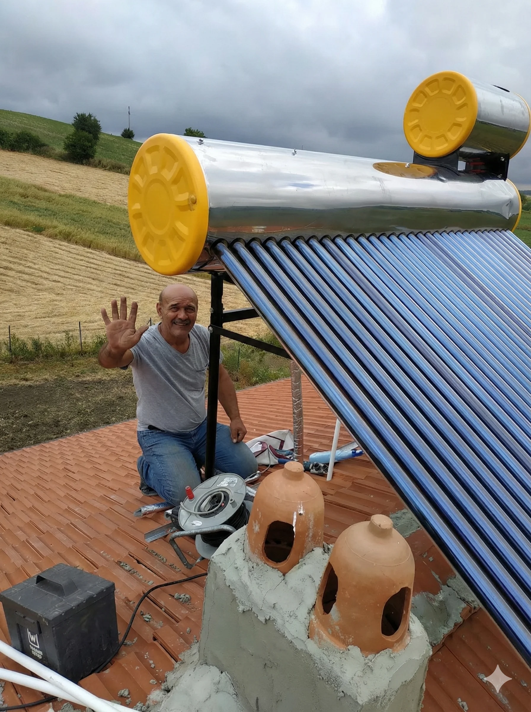 Oteller için Güneş Enerjisi Sıcak Su Sistemi